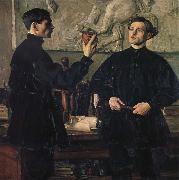 Nesterov Nikolai Stepanovich The Portrait of Colin brother oil